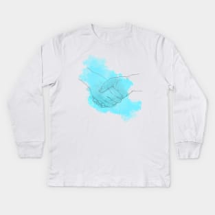 Holding hands Kids Long Sleeve T-Shirt